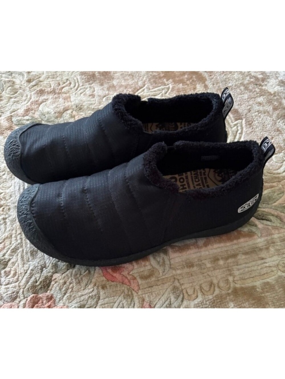 Keen‎ Black Quilted Slip-On Men’s Moccasin